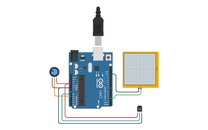 Circuit design PID Control - Temp - Tinkercad
