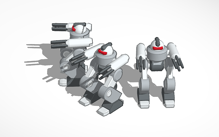 3D design BATTLE ROBOT - Tinkercad