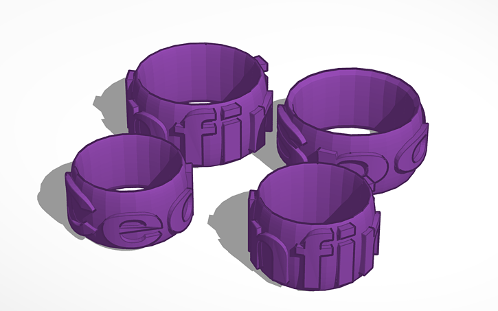 3D design Rings - Tinkercad