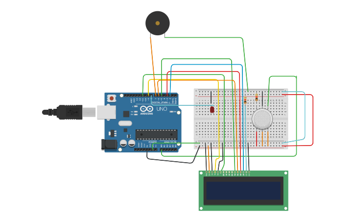 Circuit design smoke gas - Tinkercad