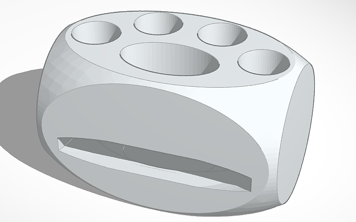 3D design Toothbrush Holder - Tinkercad