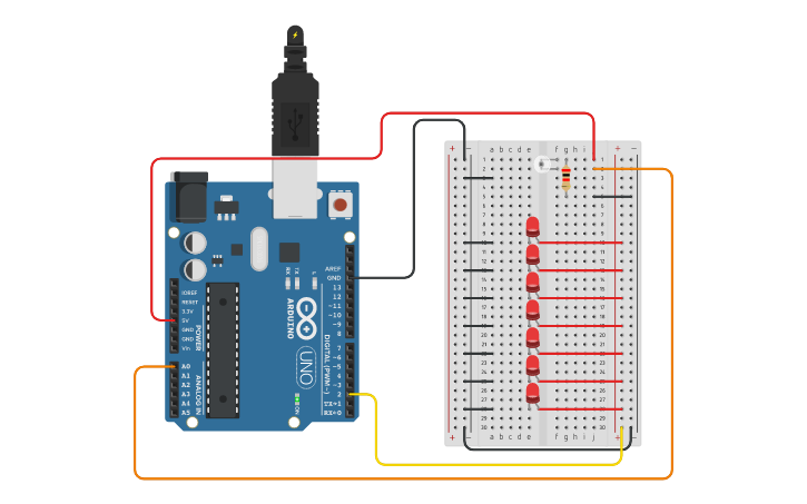 Circuit design Light Sensor Arduino | Tinkercad