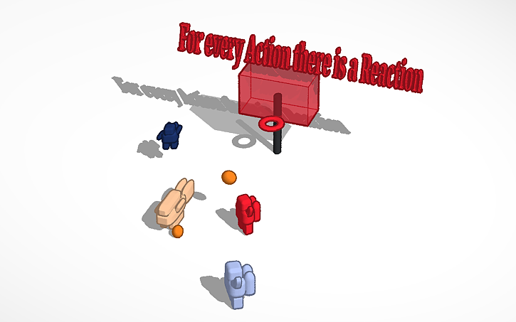 3d Design Newtons 3rd Law With Basketball Tinkercad 4771