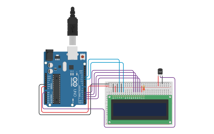Circuit design practica 17 sensor de temperatura mas pantalla LCD ...