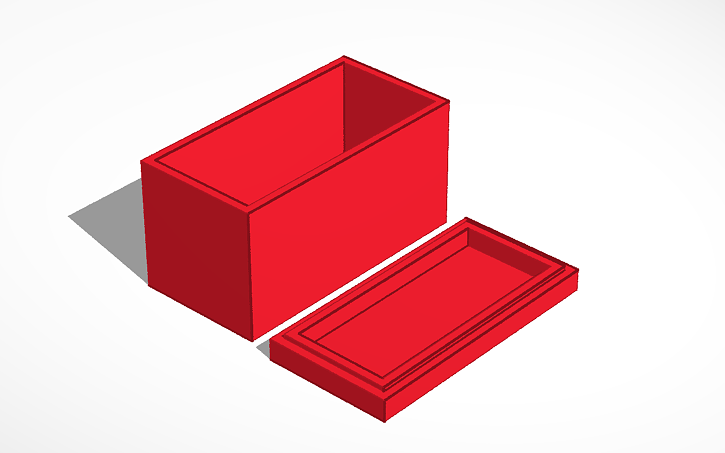 3D design Small Box with Cover - Tinkercad