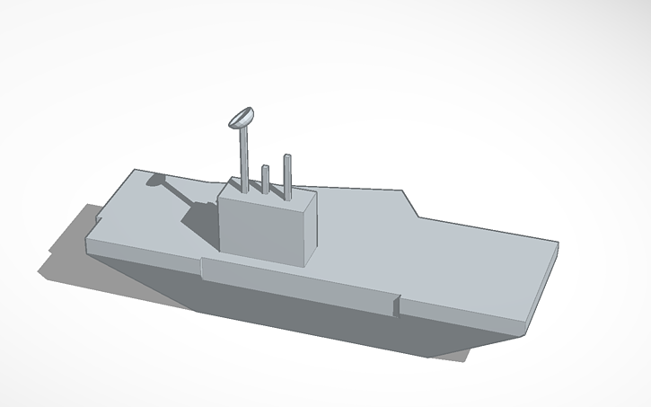 3D design Aircraft Carrier - Tinkercad