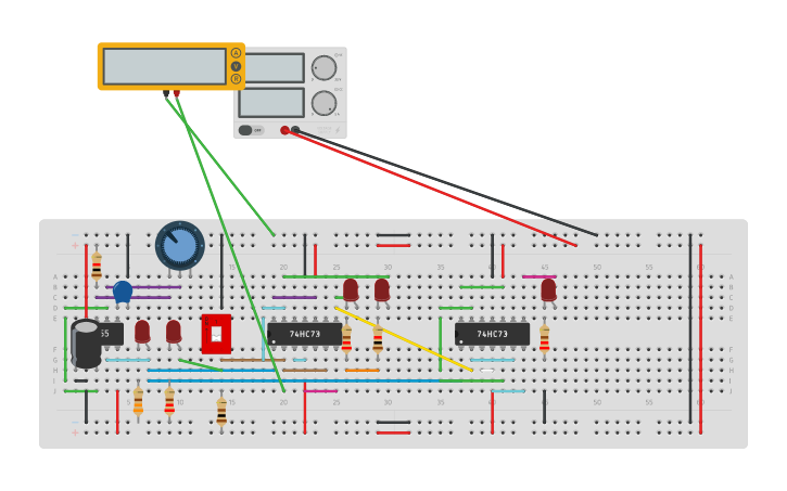 Circuit design 555 - Tinkercad