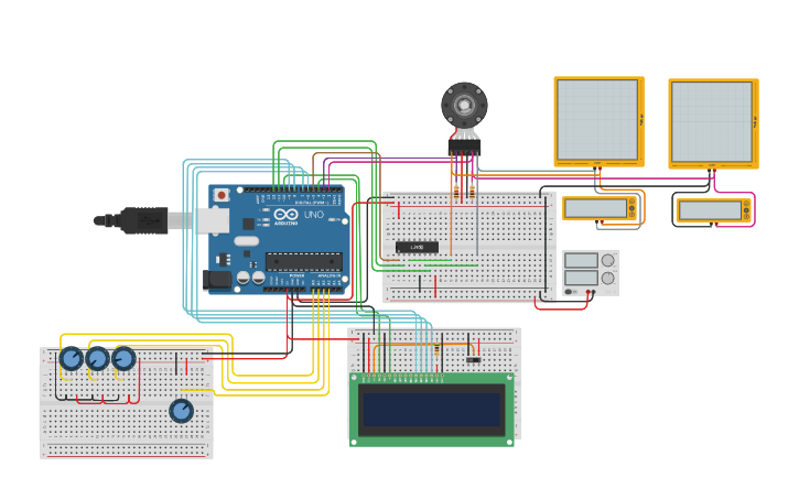 Circuit design PID Control - COP - Tinkercad