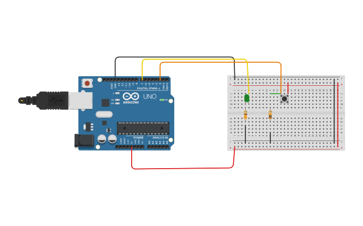 Circuit design Atividade 04 ex01 | Tinkercad