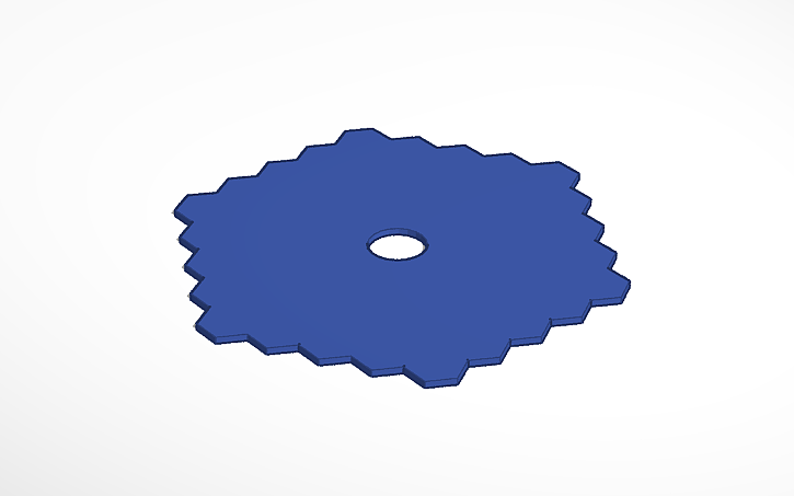 3D design hex base mega Huge - Tinkercad