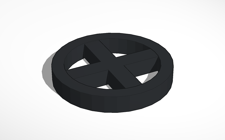 3D Design X Men Symbol Tinkercad 3D Design X Men Symbol Tinkercad