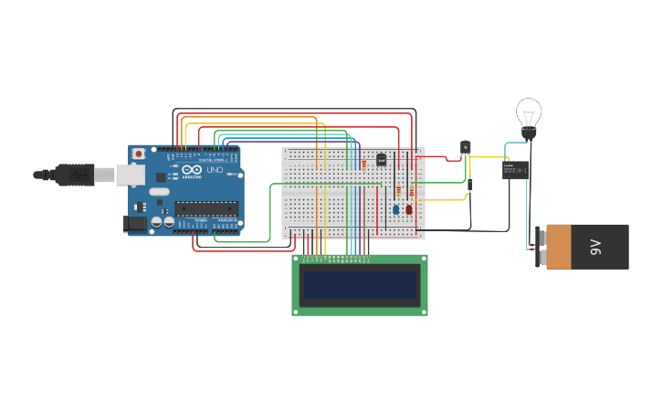 Circuit design Copy of REPASO Sensor de Temperatura | Tinkercad