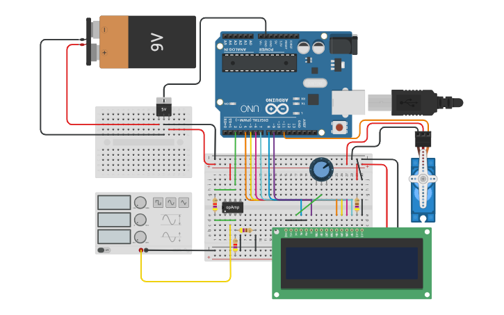 Circuit Design Velocimetro Tinkercad