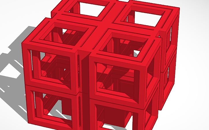 3D design Cubed cube - Tinkercad