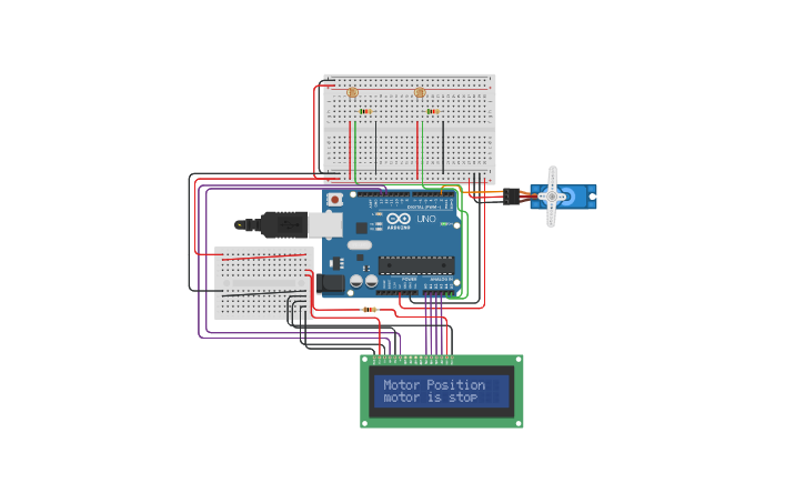 Circuit Design Solar Tracker Panel Design - Tinkercad