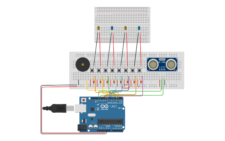 Circuit design Final Keyboard | Tinkercad