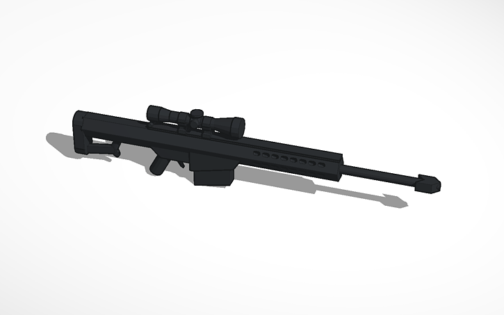 lego barrett m82a1 50 caliber sniper rifle - barret fortnite png