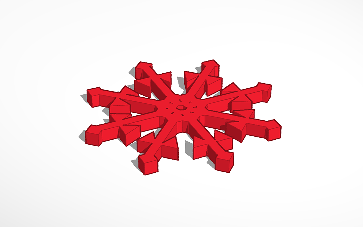 3d Design Snowflake 