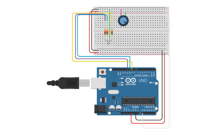 Circuit design ARDUINO PROJECT | Tinkercad