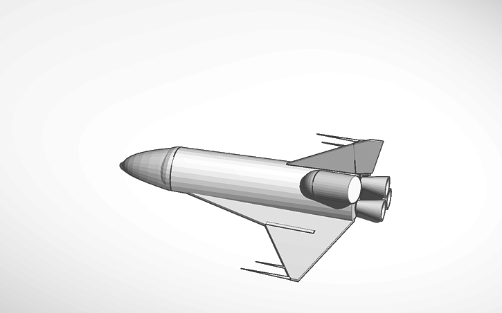 3D design Copy of Space Shuttle First Draft | Tinkercad