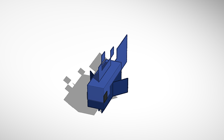 3D design minecraft beta fish - Tinkercad