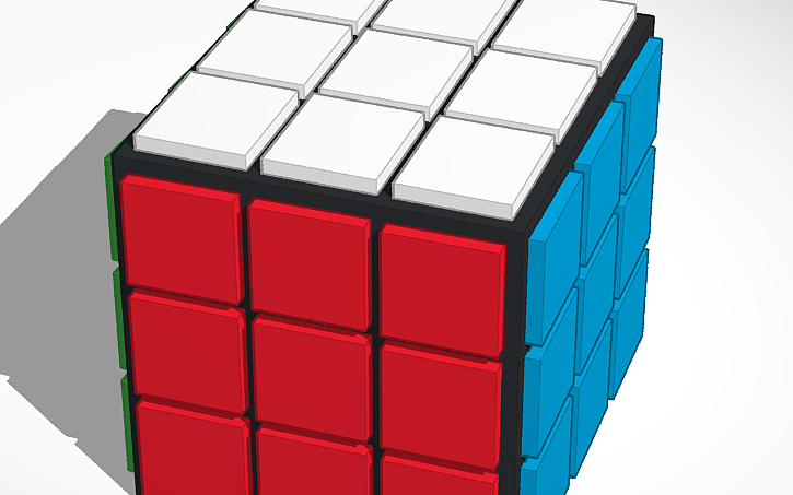 Rubycube 3D design rubix cube - Tinkercad