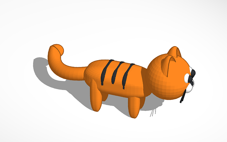 3D design котяра - Tinkercad