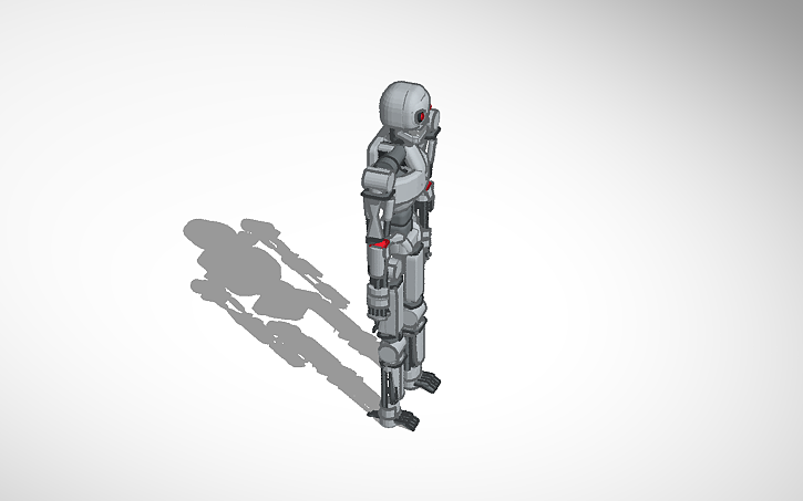 3D design Terminator T-800 ragdoll for sim lab - Tinkercad