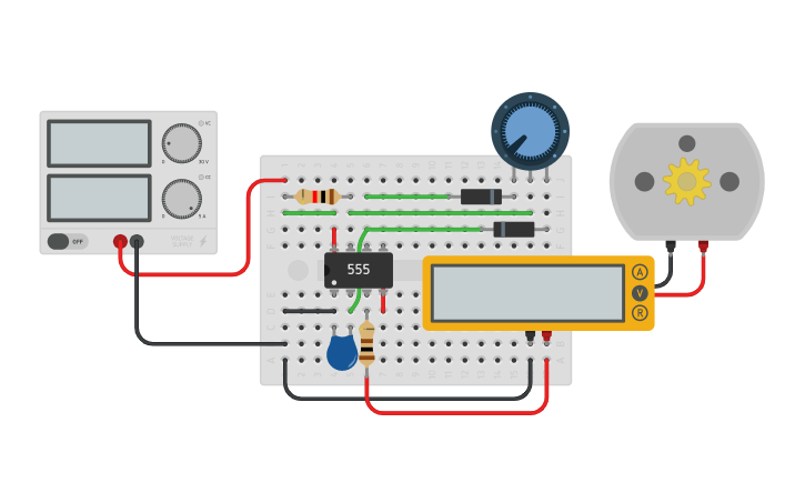 Circuit design 555 timer 2 | Tinkercad
