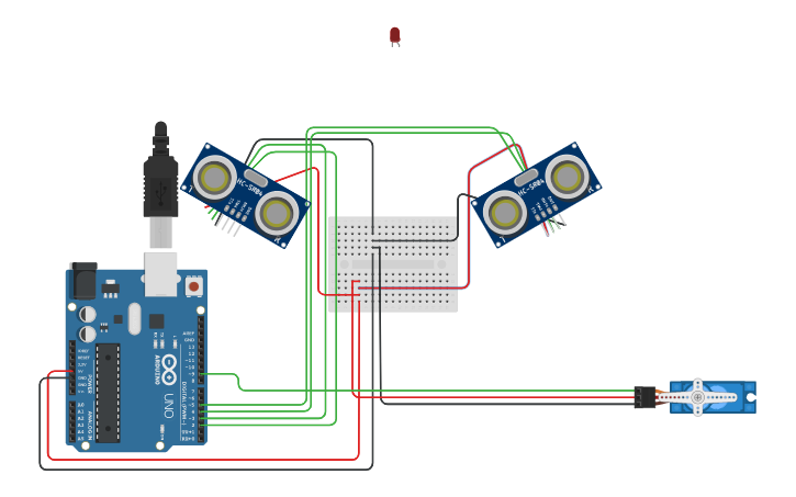 Circuit design Laser Turret Part 2 | Tinkercad