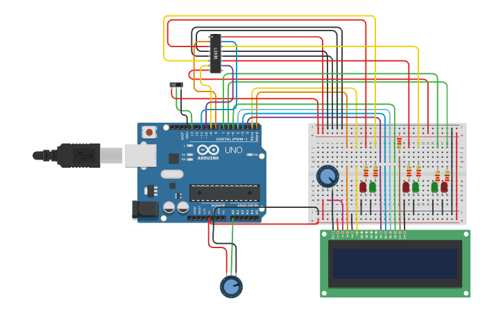 Python Tinker Stepper Circuit design Stepper Motor - Tinkercad