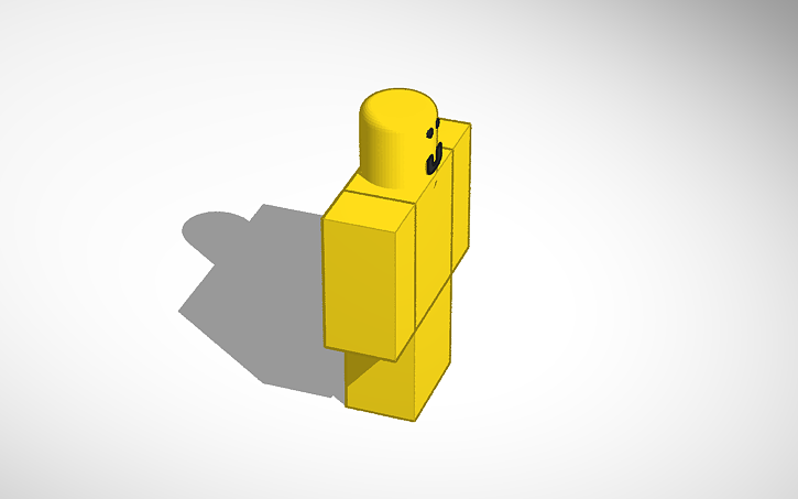 Roblox Man Tinkercad - yellow roblox man
