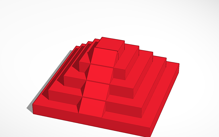 3D design Step Pyramid | Tinkercad