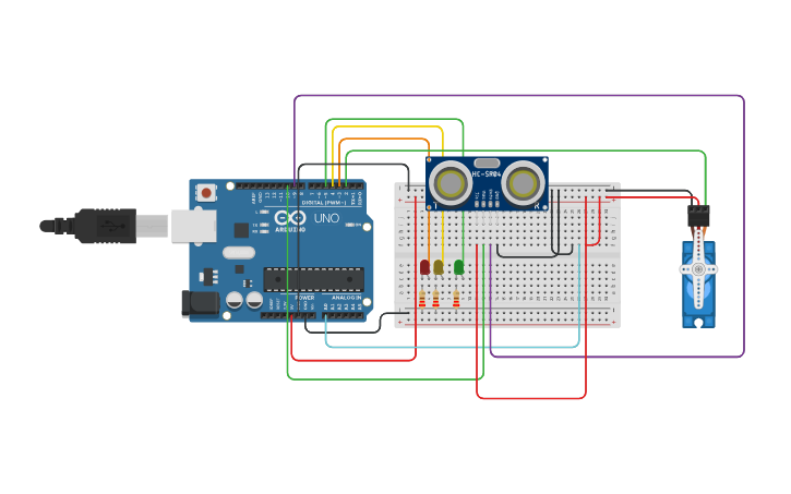 Circuit design TAREA DE LEDS - Tinkercad