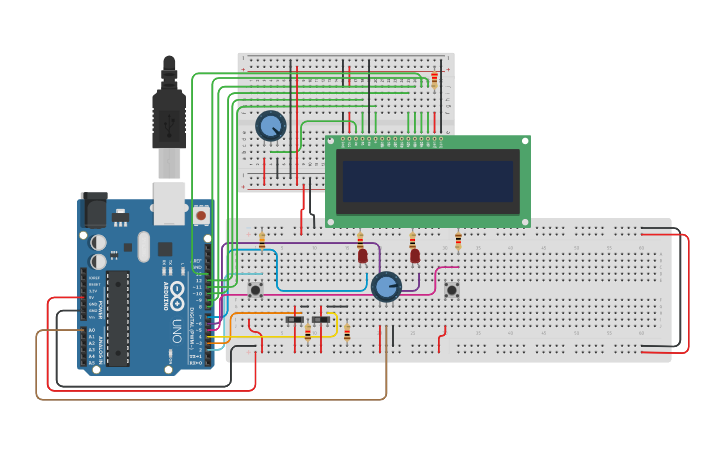 Circuit design Portão Automatizado - Tinkercad