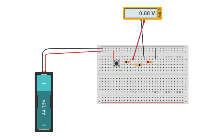 Circuit design PROTOBOARD EJERCICIO 7 - Tinkercad