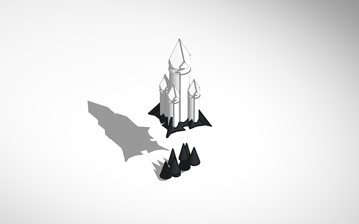 3D design Rocket base | Tinkercad