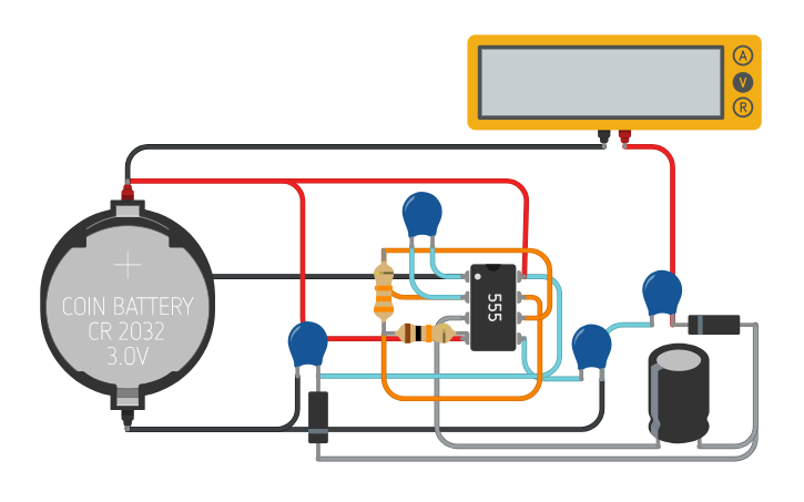 Circuit design Voltage doubler | Tinkercad