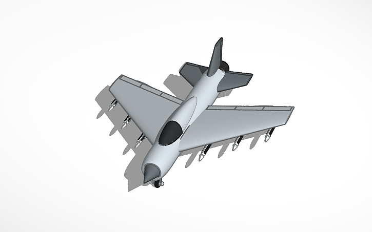 3D design Piercer type fighter/bomber | Tinkercad