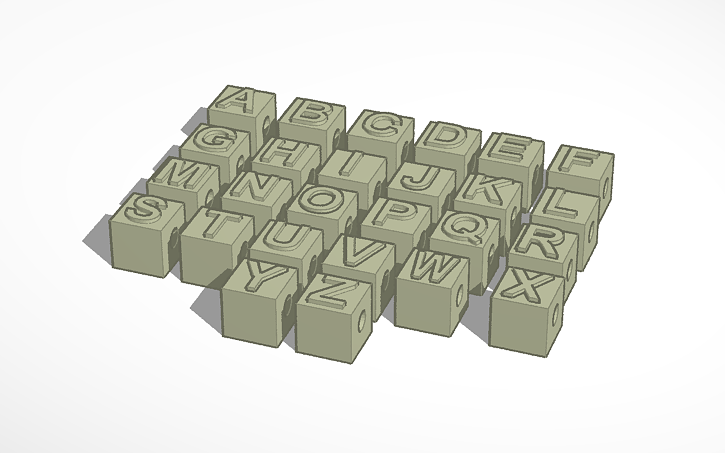 3d Design Braille Beads Tinkercad