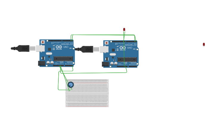 Circuit design UART - Tinkercad