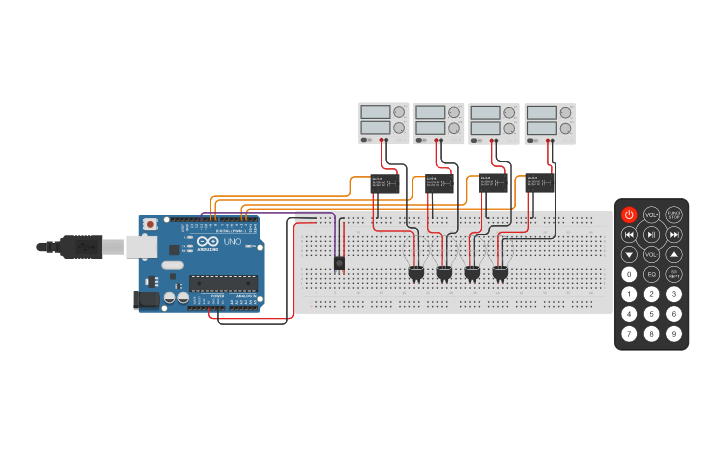 Circuit design ARDUINO IR SWITCH BOARD - Tinkercad