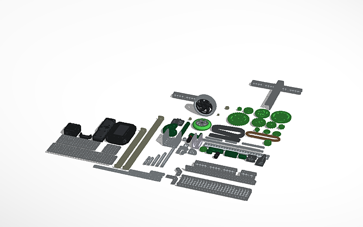 Tinkercad Components List 3D design Copy of VEX V5 Parts - Tinkercad