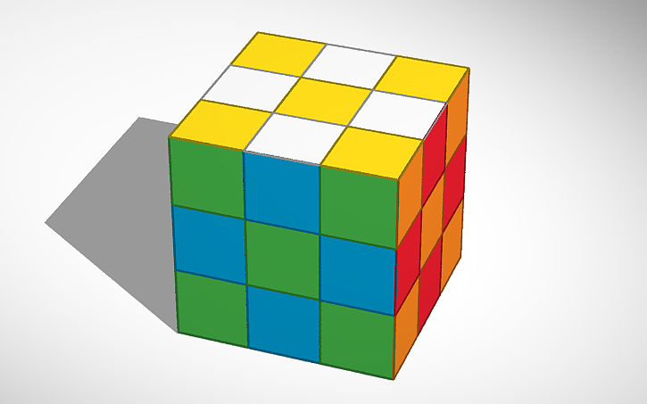 3d Design Rubik S Cube Checkerboard Pattern Attempt Tinkercad 3d Design Rubik S Cube Checkerboard Pattern Attempt Tinkercad