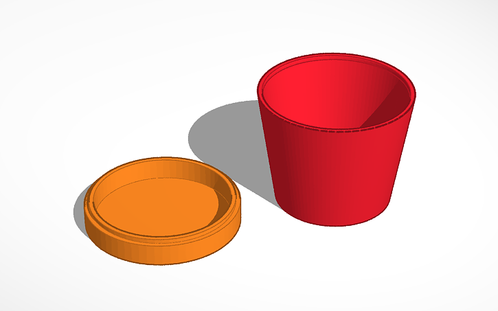 Dose Mit Deckel Tinkercad