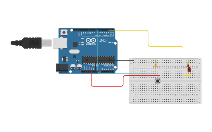 Circuit design Pulsante su arduino Zambrano Patrick | Tinkercad