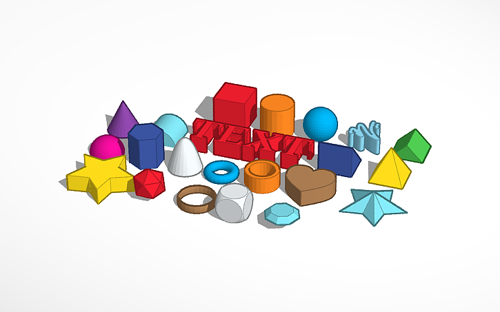 3D design Tinkercad Basic shapes - Tinkercad