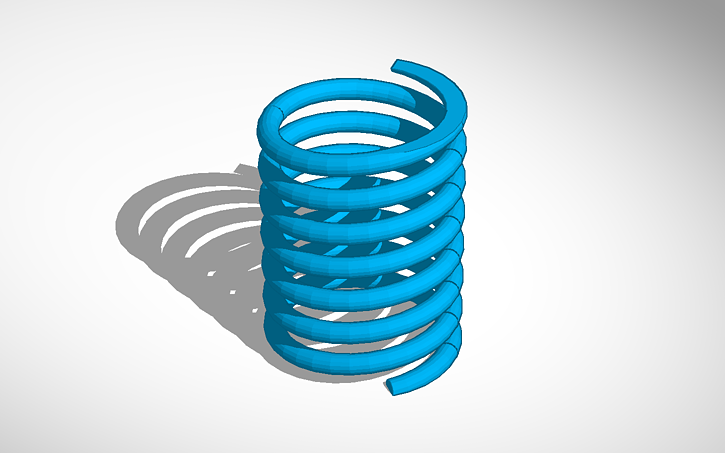 3D design spring - Tinkercad