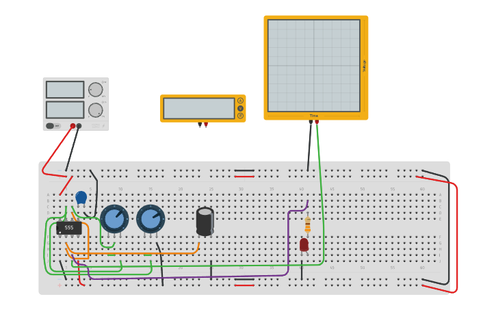 Circuit design Señal de Reloj - Tinkercad