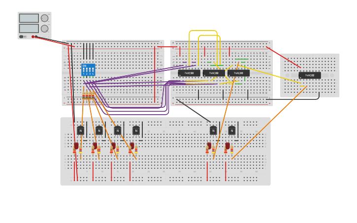 Circuit design TP1 EXO1 - Tinkercad